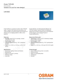 LW E6SC-U2AA-5K8L-1-Z Datasheet Cover