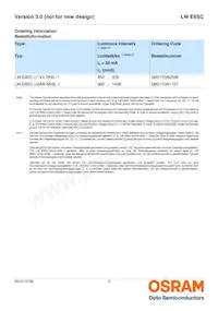 LW E6SC-U2AA-5K8L-1-Z Datasheet Page 2