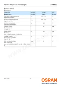 LW E6SC-U2AA-5K8L-1-Z Datasheet Page 3