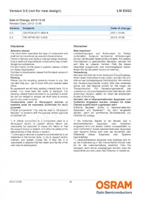 LW E6SC-U2AA-5K8L-1-Z Datasheet Page 20