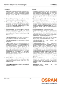 LW E6SC-U2AA-5K8L-1-Z Datasheet Page 21