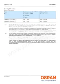 LW M67C-T2U2-JKPL Datasheet Page 2