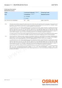 LW T673-P1S1-FK0PM0 Datasheet Page 2