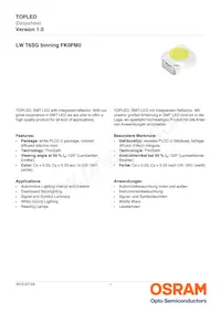 LW T6SG-V1AA-FK0KM0 Datasheet Copertura