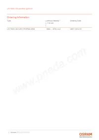 LW T6SH.CB-CZEY-FK0PM0-Z664-50-R18-Z Datasheet Pagina 2