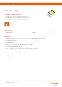 LW TWTG.BB-BYBZ-2B12C3-Z486-20-R18-Z Datasheet Cover