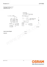 LW Y8SG-V1AA-3K6L-Z Datasheet Page 12