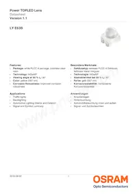 LY E63B-CBEA-26-1-Z Datasheet Cover