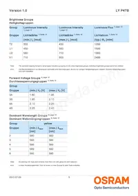 LY P47B-T2V1-26-1-Z Datasheet Page 5