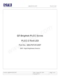 QBLP670-R-2897 Datasheet Cover