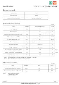 VCEW1151CDS-3BZH3-TR Datenblatt Seite 3
