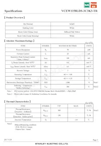 VCEW1158LDS-3C3K3-TR Datasheet Page 3