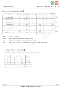VCEW1158LDS-3C3K3-TR Datasheet Page 4