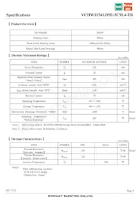 VCHW1154LDSE-3C9L4-TR數據表 頁面 3