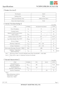 VCHW1158LDS-3C5A3-TR Datasheet Page 3