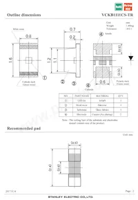 VCKB1111CS-TR數據表 頁面 2