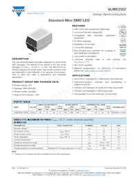 VLME2302-GS08 Datasheet Cover