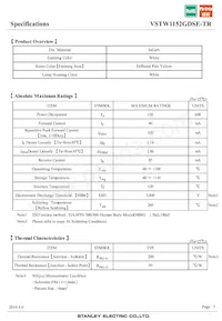 VSTW1152GDSE-TR數據表 頁面 3