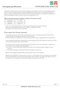 VSTW1154LA3SE-3D1E3-TR Datasheet Page 14