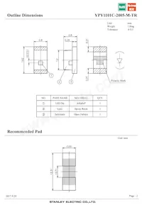 YPY1101C-2005-M-TR Datasheet Pagina 2