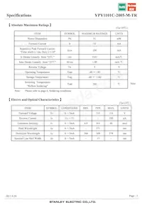 YPY1101C-2005-M-TR 데이터 시트 페이지 3