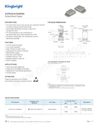 ACPSC04-41SURKWA Datasheet Cover