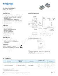 ACSC03-41SURKWA-F01 Datasheet Cover