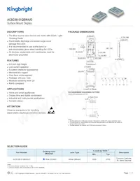 ACSC08-51QBWA/D Datasheet Cover