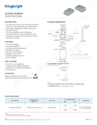 ACSC08-51SURKWA Datasheet Cover