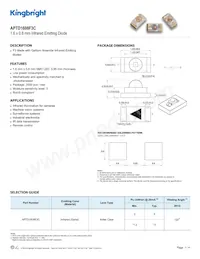 APTD1608F3C Datasheet Cover