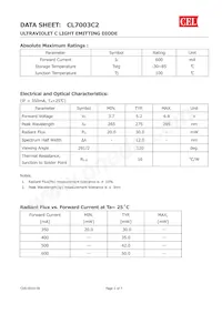 CL7003C2 Datasheet Page 2