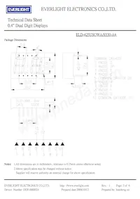 ELD-425USOWA/S530-A4 Datasheet Page 2