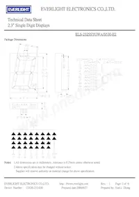 ELS-2325SYGWA/S530-E2 Datasheet Pagina 2