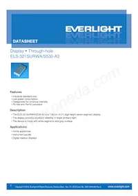 ELS-321SURWA/S530-A3 Datenblatt Cover