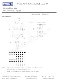 ELS-4005SURWA/S530-A3 Datasheet Pagina 2