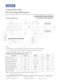 ELSD-405SYGWA/S530-E2數據表 頁面 2