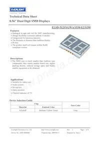 ELSD-512SYGWA/S530-E2/S290 Datasheet Cover