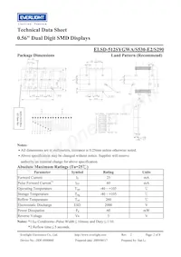 ELSD-512SYGWA/S530-E2/S290數據表 頁面 2
