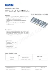 ELSF-406SYGWA/S530-E2 Datasheet Cover