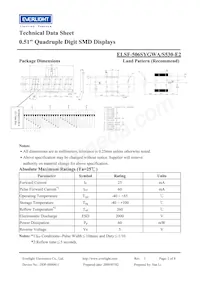 ELSF-506SYGWA/S530-E2 Datasheet Pagina 2