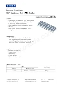 ELSF-511SYGWA/S530-E2 Datasheet Cover