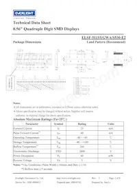 ELSF-511SYGWA/S530-E2 Datasheet Pagina 2