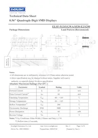 ELSF-512SYGWA/S530-E2/S290 Datasheet Pagina 2