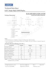 ELSS-205USRWA/S530-A3/S290數據表 頁面 2