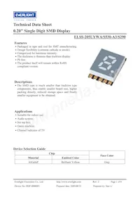 ELSS-205UYWA/S530-A3/S290 데이터 시트 표지