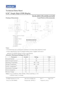 ELSS-205UYWA/S530-A3/S290 Datasheet Pagina 2