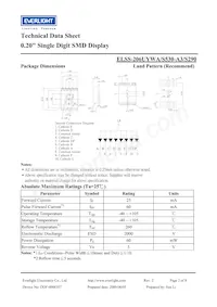 ELSS-206UYWA/S530-A3/S290 Datasheet Page 2