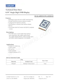 ELSS-405SYGWA/S530-E2 Datasheet Cover