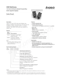 HDSP-503B Datasheet Cover