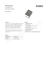HDSP-561C Datasheet Cover